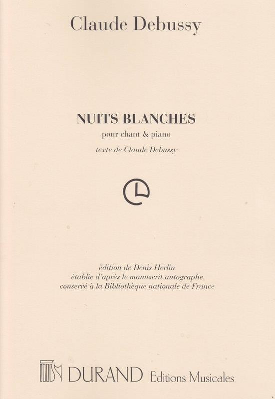 Nuits Blanches Pour Chant Et Piano